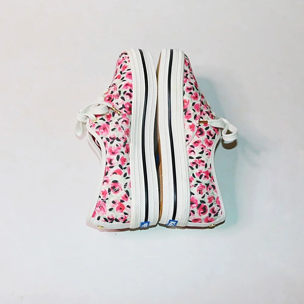 Keds® x Kate Spade Triple Kick Rose Garden Canvas Platform Sneakers